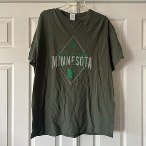 Minnesota Mens T Shirt Sz XL USA America Travel Green Midwest Dad Fathers Day